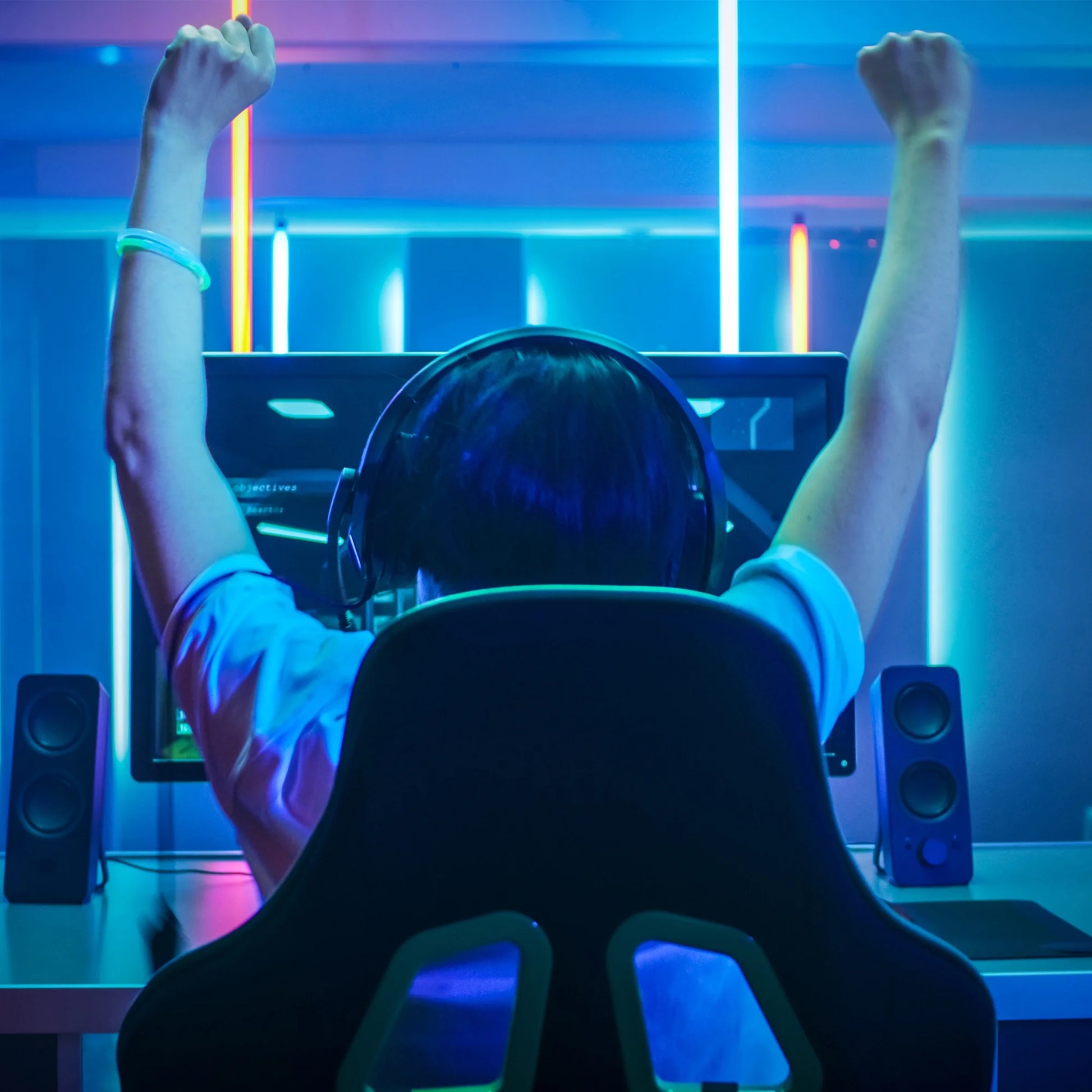 Lit LED Light Strip, RGBW Color-Changing Indoor LED Light Strip with Remote Control, for Christmas, Halloween, Party, Gameday and More, 32.8Ft