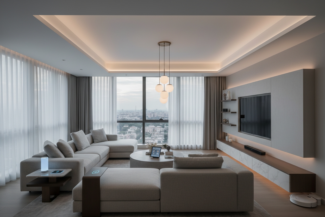 smart home
modern living room
lighting
home interior
technology home
